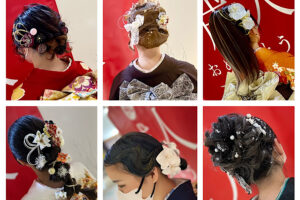 きものサロン桂丸亀店でのヘアセットの写真