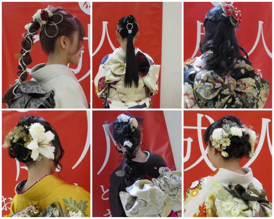 きものサロン桂丸亀店の成人式・ハタチの集いのヘアセット写真
