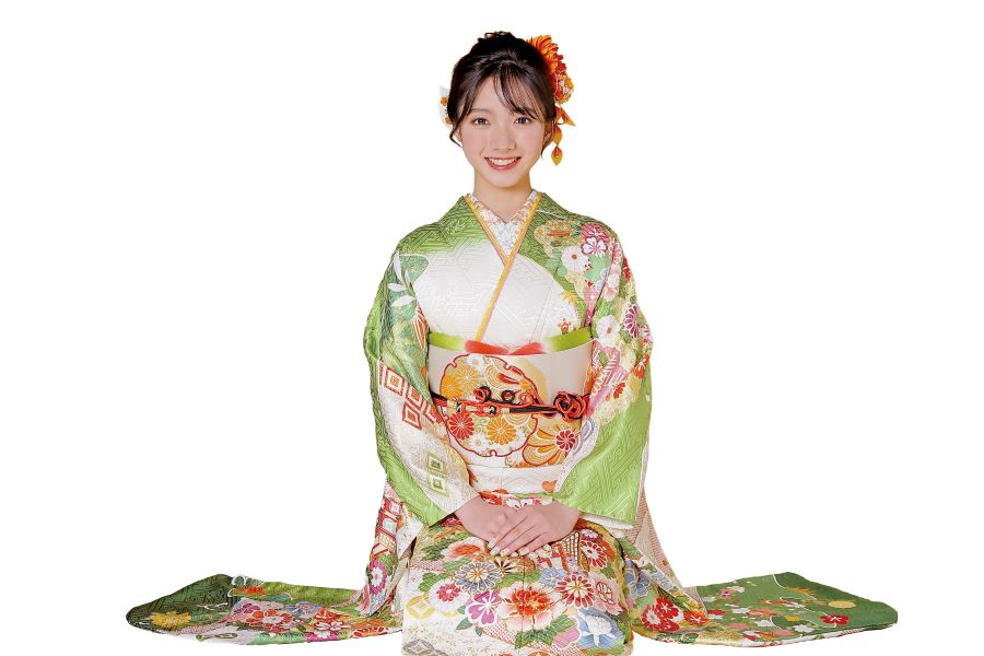 古典柄振袖